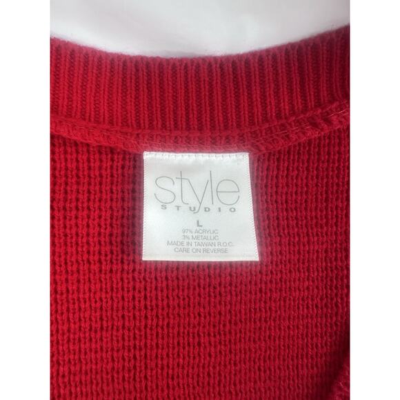 Christmas Sweater Vest Teacher Cottagecore Snowman Snowflake Wreath Large - Picture 2 of 10